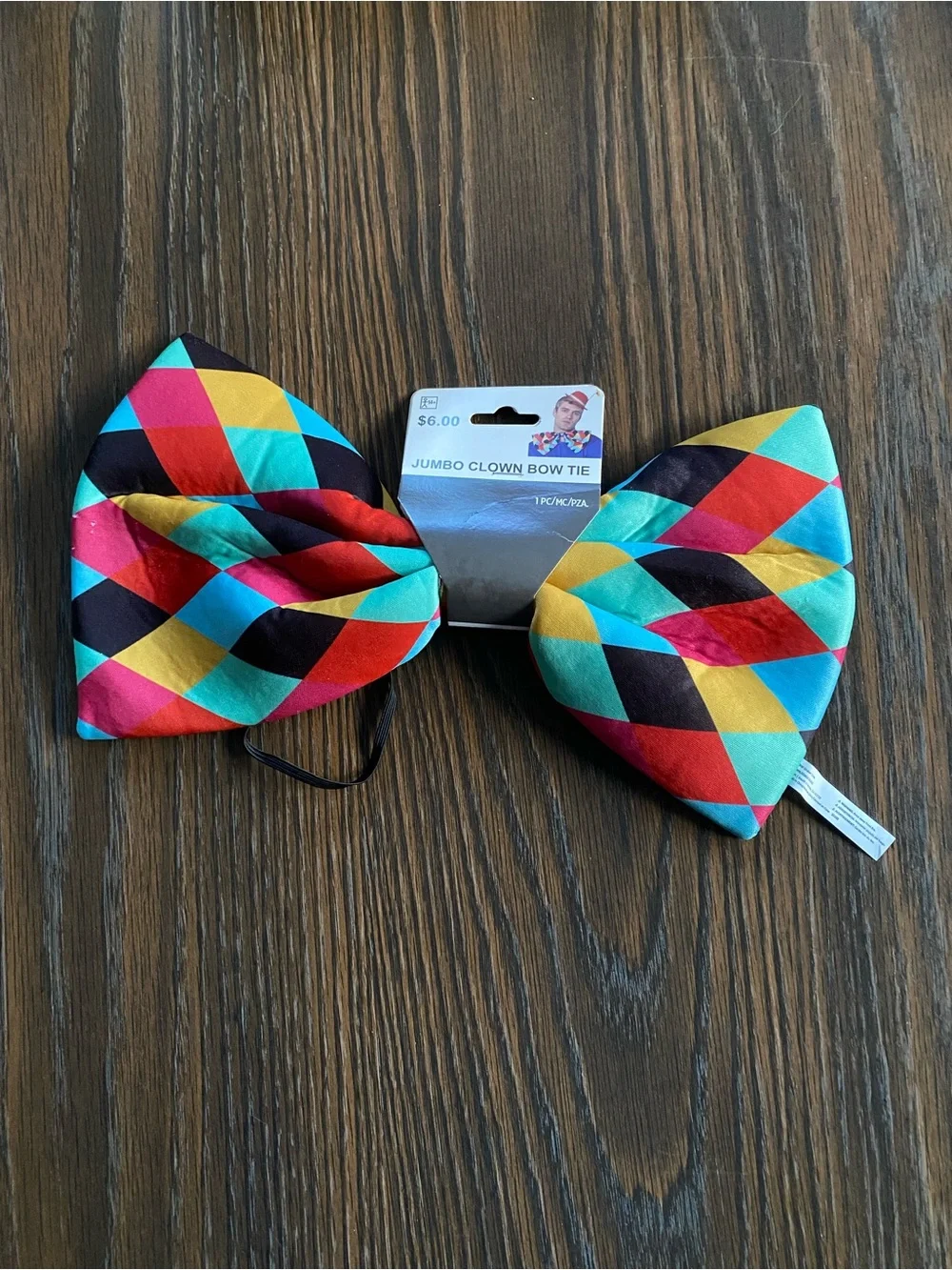 Kids Jumbo Clown Bow Tie - Multicolor
